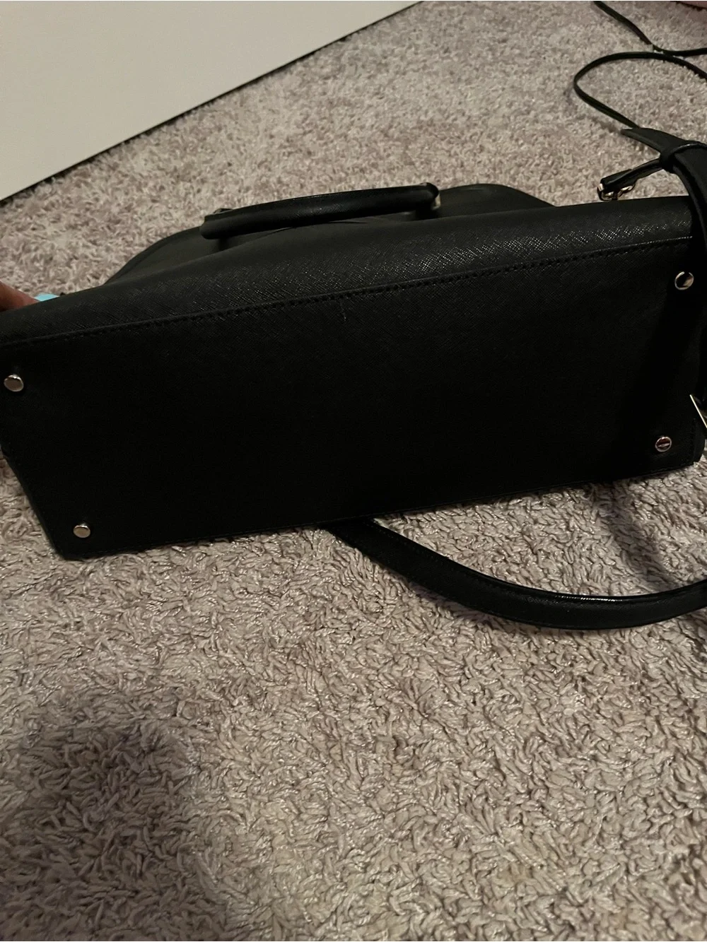 Kate Spade Large Black Dome Satchel with Gold Hardware